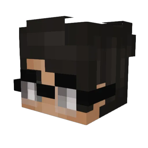 AWedington123 Minecraft avatar head, 3D render