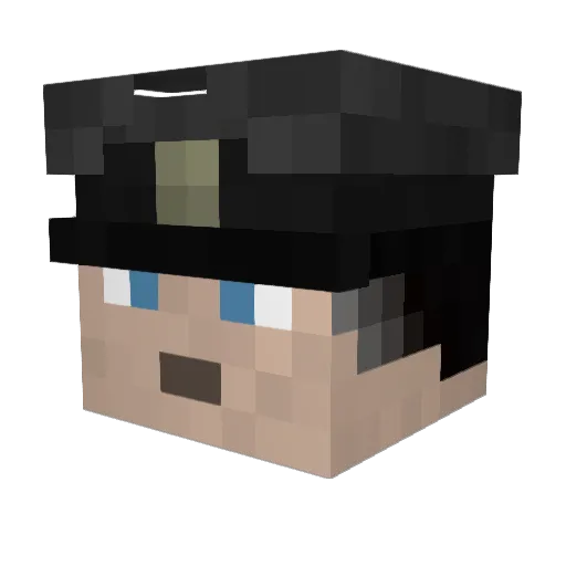 AWildLeon Minecraft avatar head, 3D render
