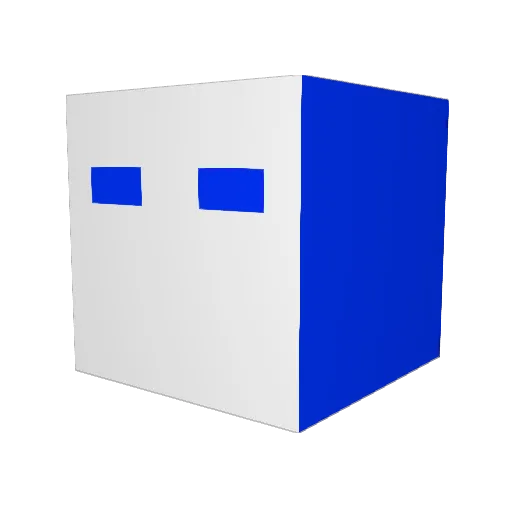 AWiseWarlock Minecraft avatar head, 3D render