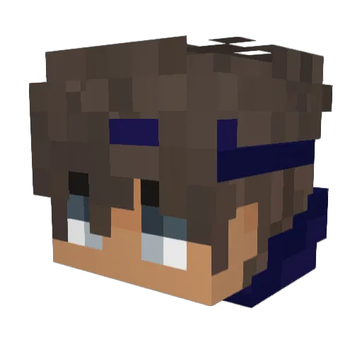 AWooner Minecraft avatar head, 3D render
