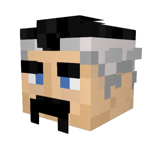 AXANDER767 Minecraft avatar head, 3D render