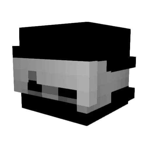 AXATXYZ Minecraft avatar head, 3D render