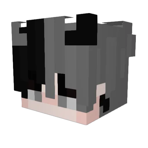 AXEO25 Minecraft avatar head, 3D render