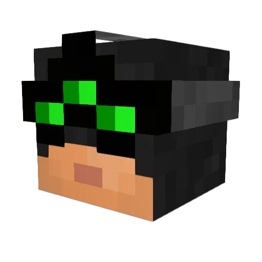 AXIIIM Minecraft avatar head, 3D render