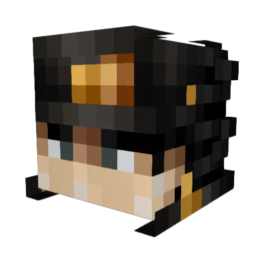 AXLG20 Minecraft avatar head, 3D render