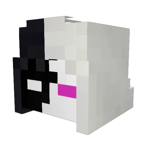 AXLROM03 Minecraft avatar head, 3D render