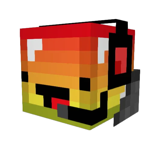 AXR2003 Minecraft avatar head, 3D render