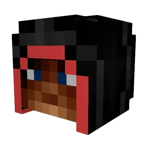 AXtrego Minecraft avatar head, 3D render
