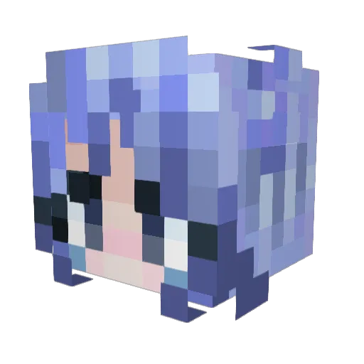 AY0Adr1 Minecraft avatar head, 3D render