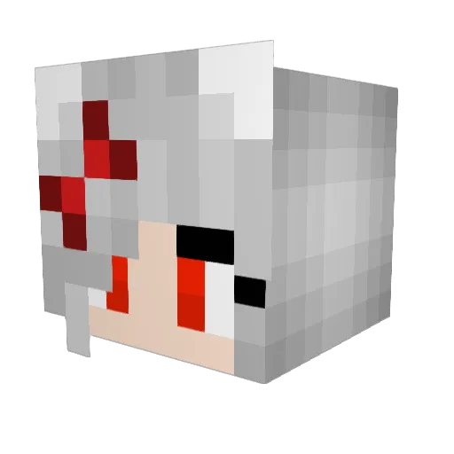 AYANRU Minecraft avatar head, 3D render