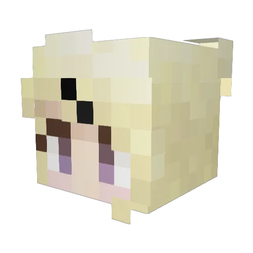 AYAYA420 Minecraft avatar head, 3D render