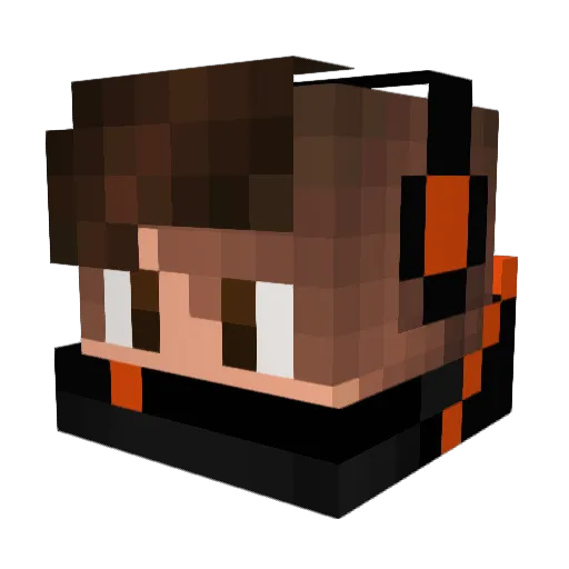 AYHAMx47 Minecraft avatar head, 3D render