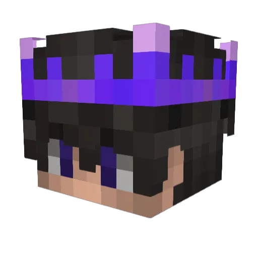 AYHZ Minecraft avatar head, 3D render