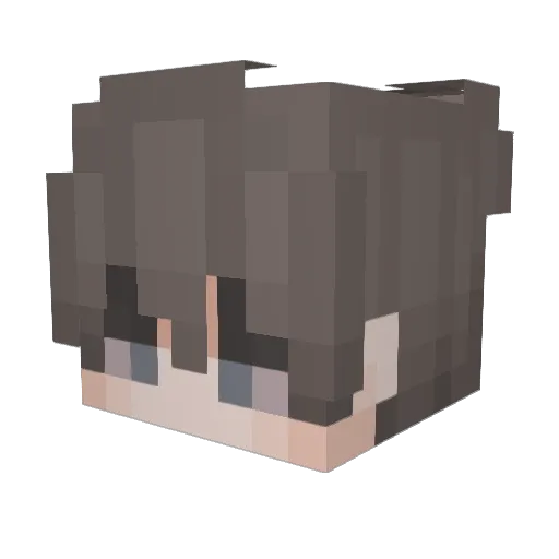 AYKOVE Minecraft avatar head, 3D render