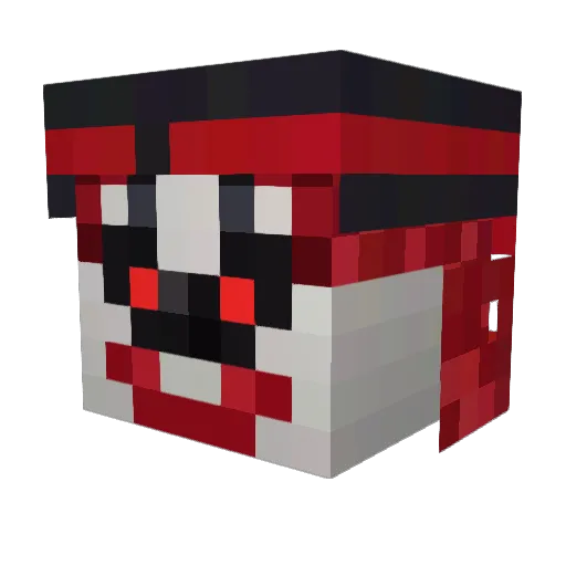 AYN0 Minecraft avatar head, 3D render