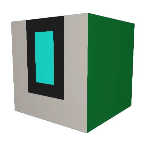 AYTHS_MT Minecraft avatar head, 3D render