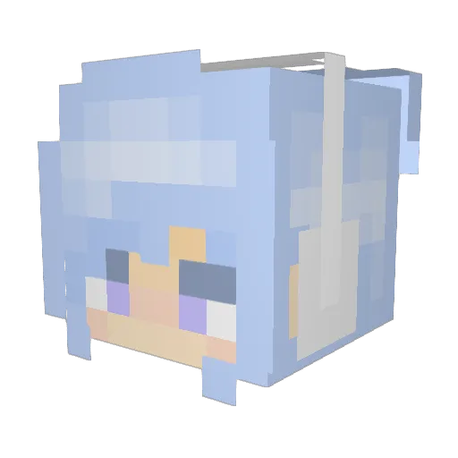 AYUSH3326 Minecraft avatar head, 3D render