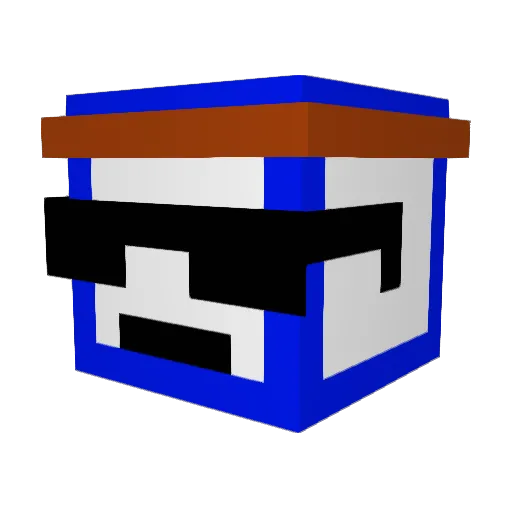 AYUTO13 Minecraft avatar head, 3D render