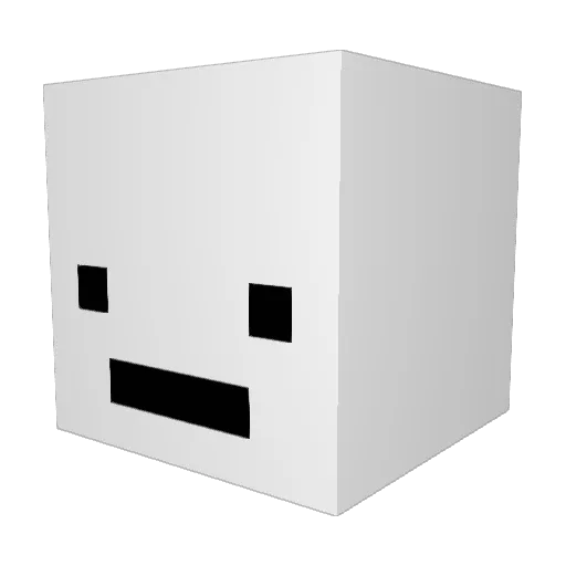 AYZYI Minecraft avatar head, 3D render