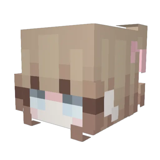 AYo___ya Minecraft avatar head, 3D render