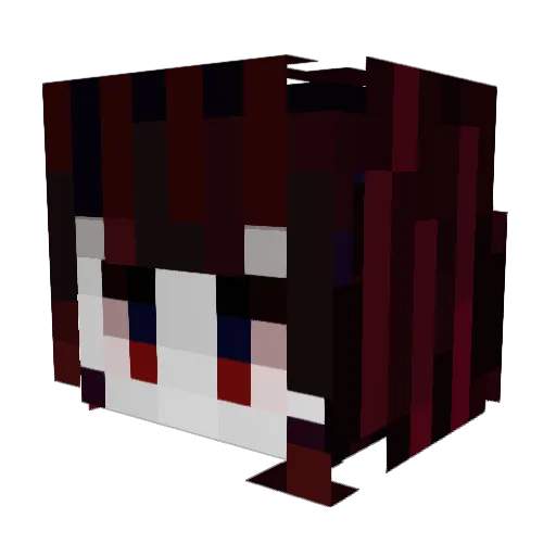 AZ0SH Minecraft avatar head, 3D render
