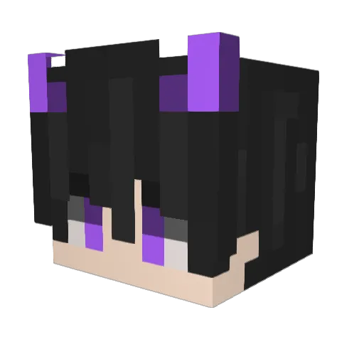 AZARIKZZ Minecraft avatar head, 3D render