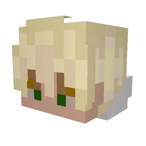 AZBEST96 Minecraft avatar head, 3D render