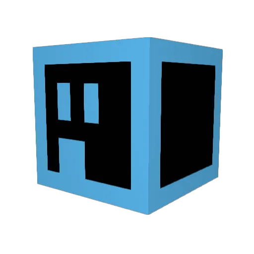AZE000 Minecraft avatar head, 3D render
