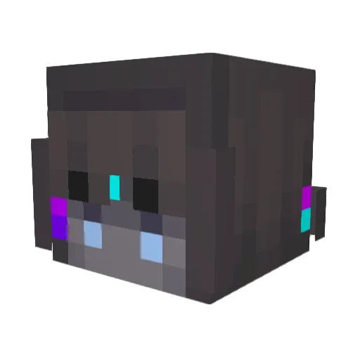 AZEN99 Minecraft avatar head, 3D render