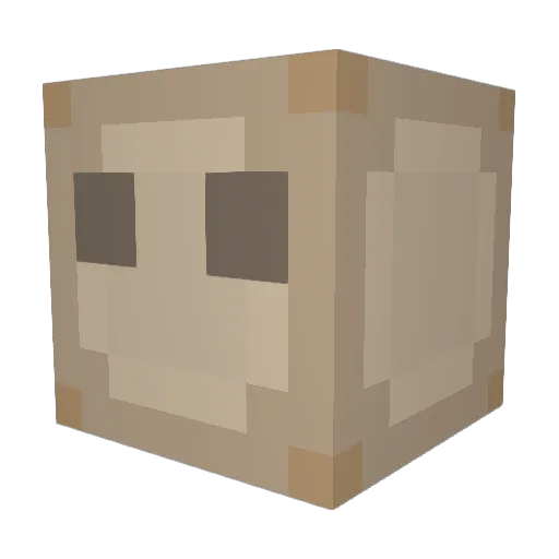 AZG0RE Minecraft avatar head, 3D render