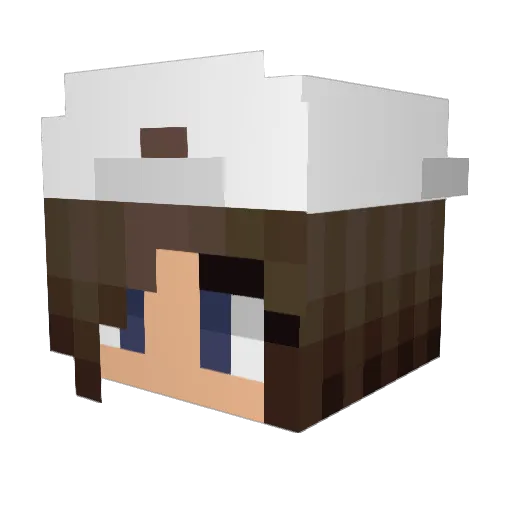AZIZA24SERATTO Minecraft avatar head, 3D render