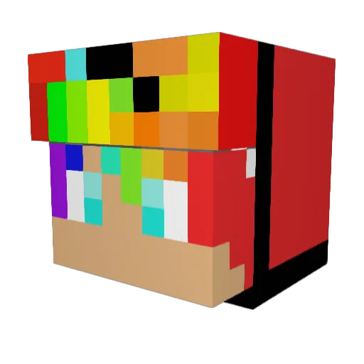 AZNxMoneY Minecraft avatar head, 3D render