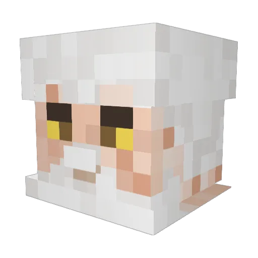 AZO1997 Minecraft avatar head, 3D render
