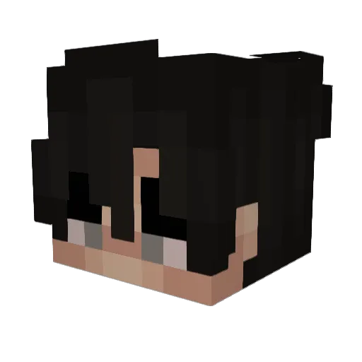 AZOTA Minecraft avatar head, 3D render