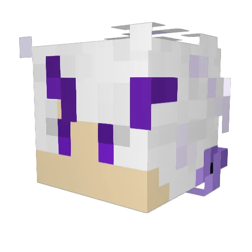 AZR_67 Minecraft avatar head, 3D render