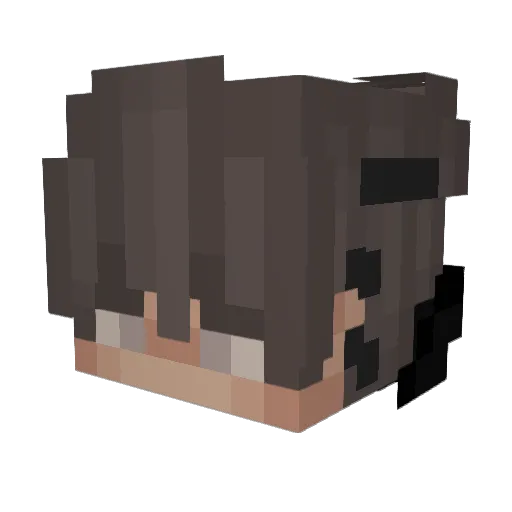 AZTEC_02 Minecraft avatar head, 3D render