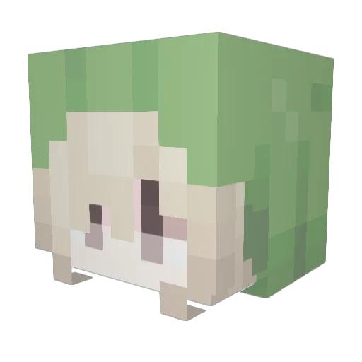 AZTr985 Minecraft avatar head, 3D render