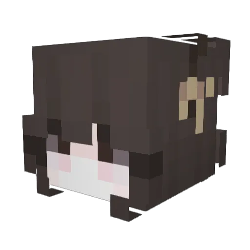 AZULrAwr Minecraft avatar head, 3D render