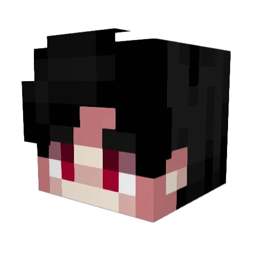 AZXN Minecraft avatar head, 3D render