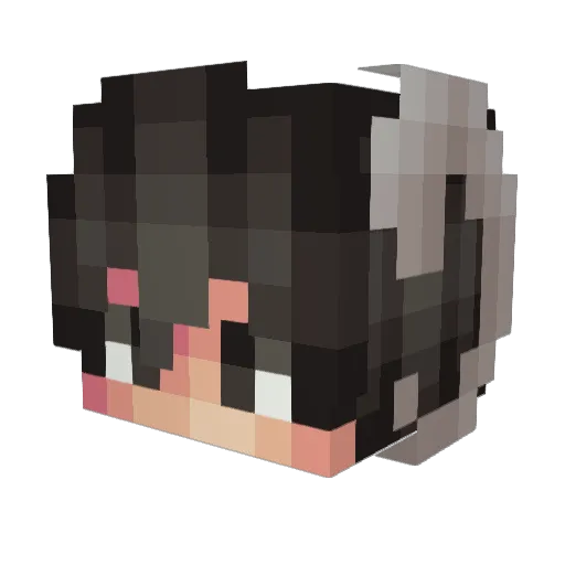 AZZY23 Minecraft avatar head, 3D render
