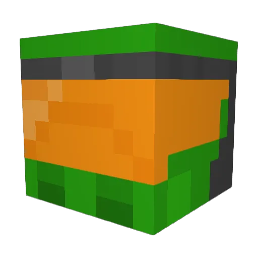 A_115 Minecraft avatar head, 3D render
