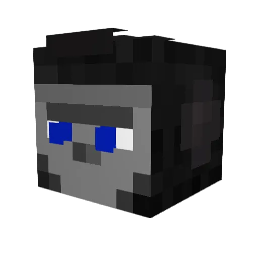 A_500_lb_gorilla Minecraft avatar head, 3D render