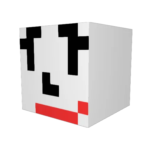 A_5th Minecraft avatar head, 3D render