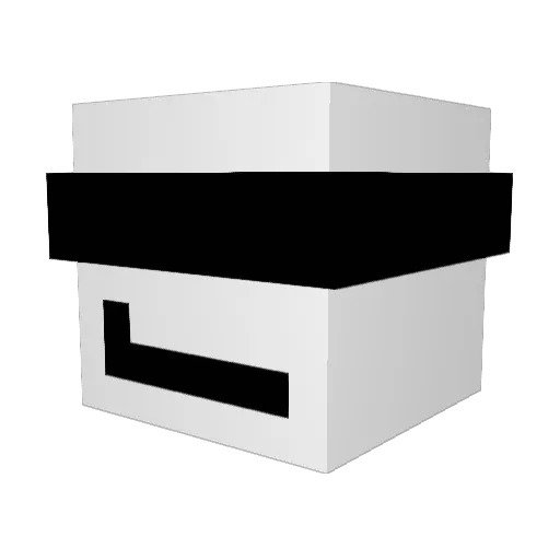 A_848 Minecraft avatar head, 3D render
