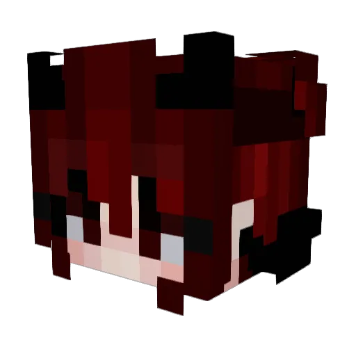 A_Aiyaa Minecraft avatar head, 3D render