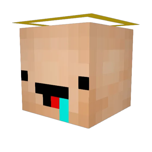 A_Ateam Minecraft avatar head, 3D render