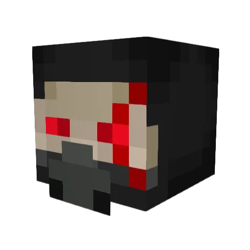 A_B_M Minecraft avatar head, 3D render