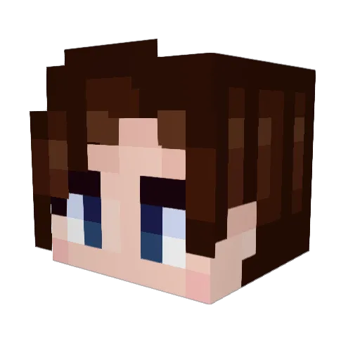 A_Baked_Egg Minecraft avatar head, 3D render