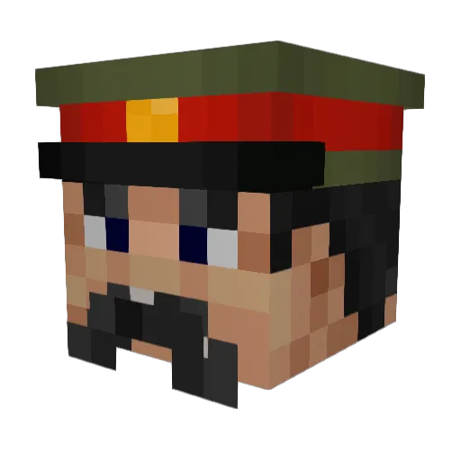 A_Big_Man Minecraft avatar head, 3D render