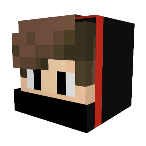 A_Blobfish Minecraft avatar head, 3D render